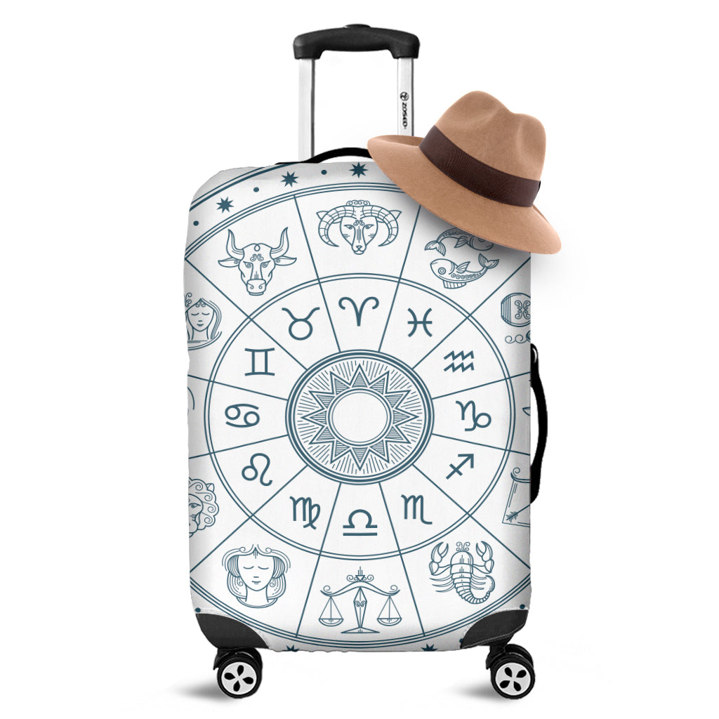 Zodiac Astrology Signs Print Luggage Cover