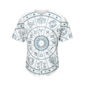 Zodiac Astrology Signs Print Men's Baseball Jersey