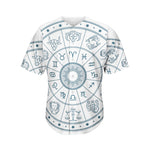 Zodiac Astrology Signs Print Men's Baseball Jersey
