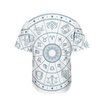Zodiac Astrology Signs Print Men's Baseball Jersey