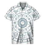 Zodiac Astrology Signs Print Men's Short Sleeve Shirt