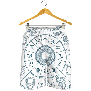 Zodiac Astrology Signs Print Men's Shorts