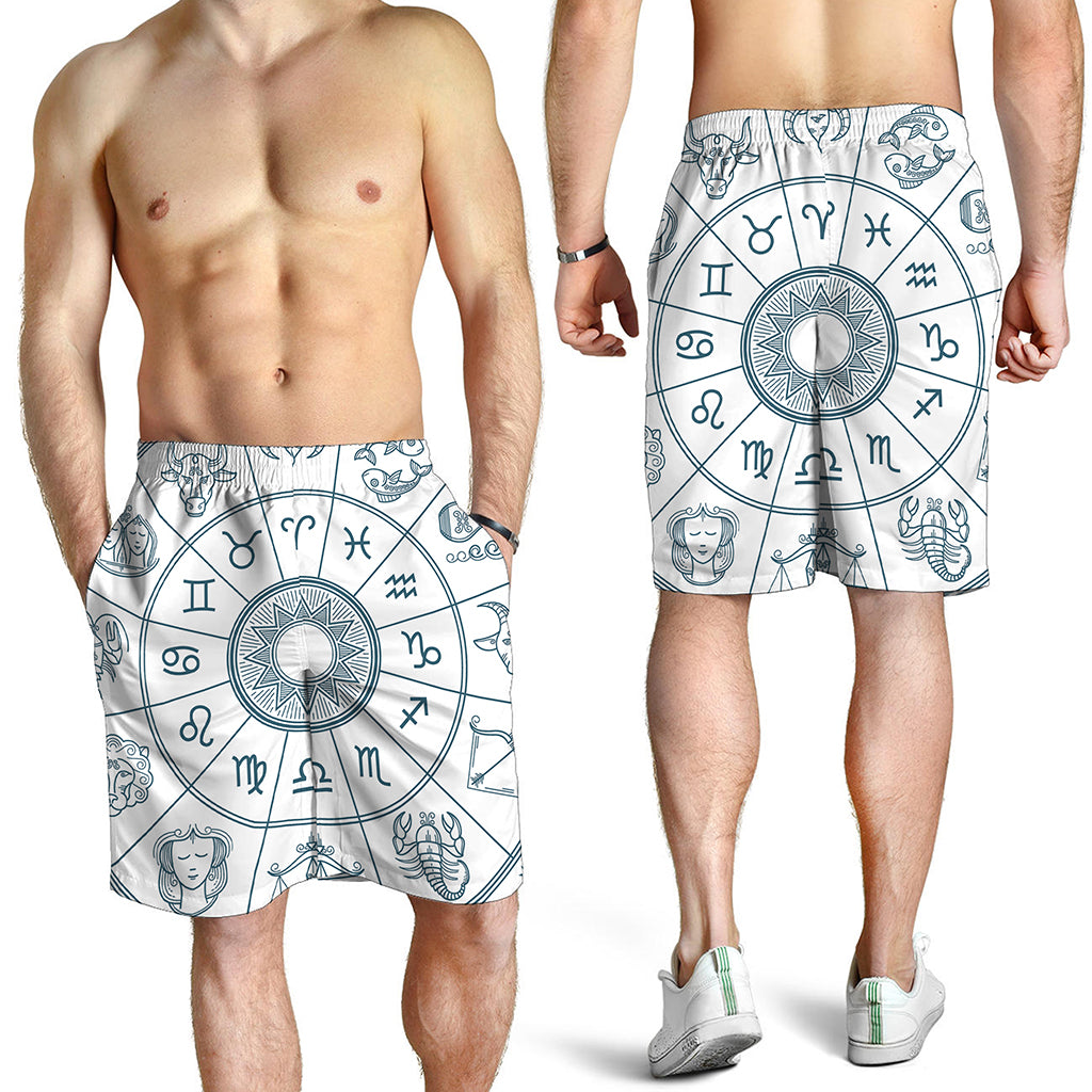 Zodiac Astrology Signs Print Men's Shorts