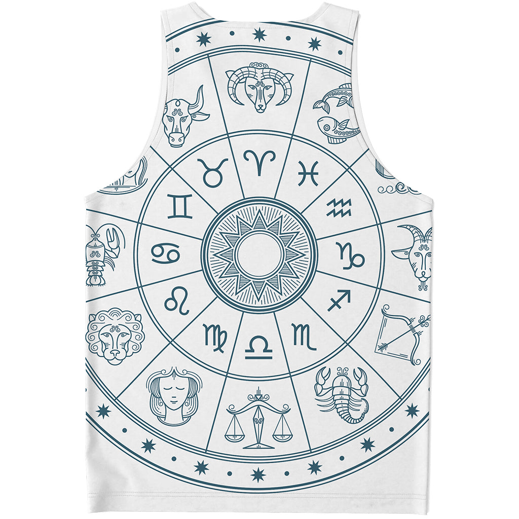 Zodiac Astrology Signs Print Men's Tank Top