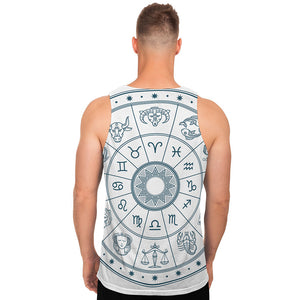 Zodiac Astrology Signs Print Men's Tank Top