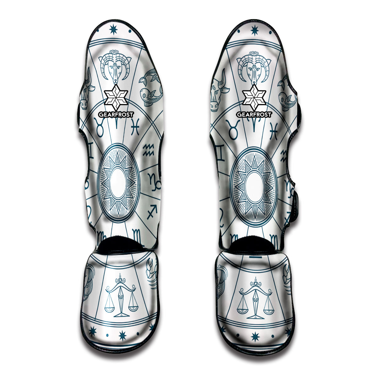 Zodiac Astrology Signs Print Muay Thai Shin Guard