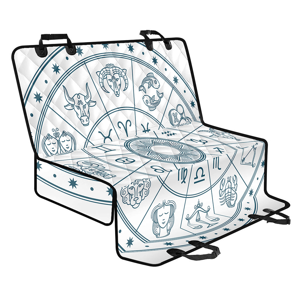 Zodiac Astrology Signs Print Pet Car Back Seat Cover
