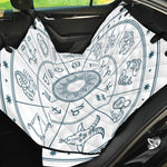 Zodiac Astrology Signs Print Pet Car Back Seat Cover