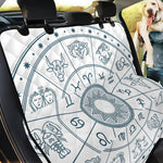 Zodiac Astrology Signs Print Pet Car Back Seat Cover