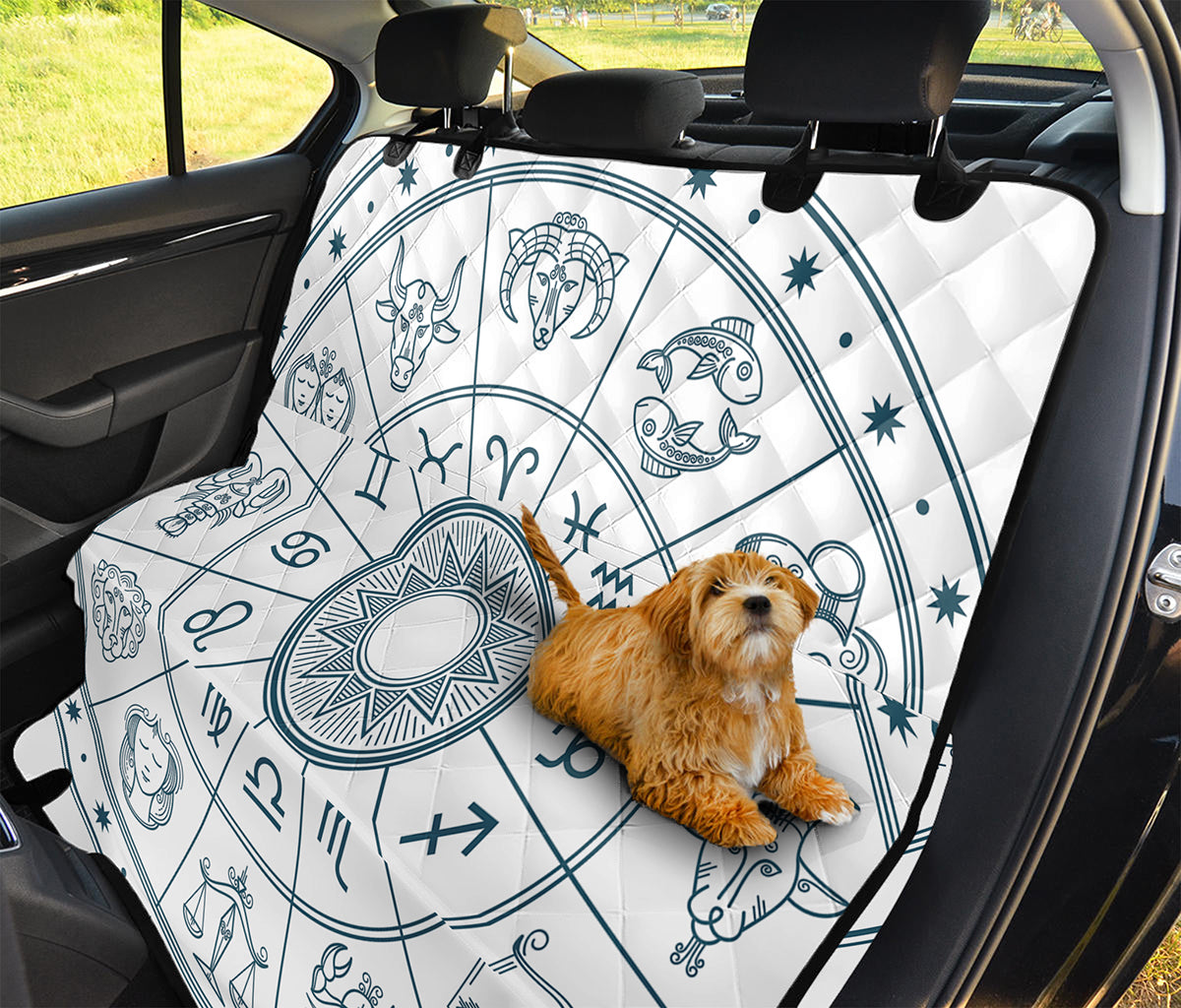 Zodiac Astrology Signs Print Pet Car Back Seat Cover