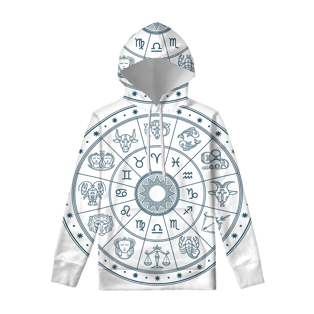 Zodiac Astrology Signs Print Pullover Hoodie