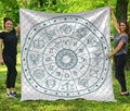 Zodiac Astrology Signs Print Quilt