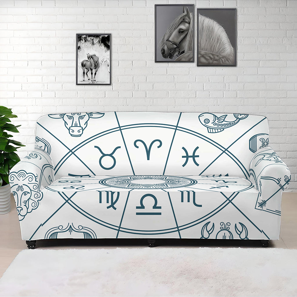 Zodiac Astrology Signs Print Sofa Cover