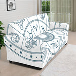 Zodiac Astrology Signs Print Sofa Cover