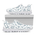 Zodiac Astrology Signs Print White Running Shoes