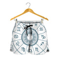 Zodiac Astrology Signs Print Women's Shorts