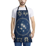 Zodiac Astrology Symbols Print Apron