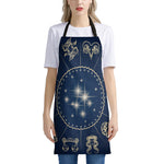 Zodiac Astrology Symbols Print Apron