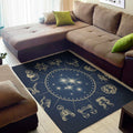 Zodiac Astrology Symbols Print Floor Mat