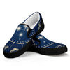 Zodiac Astrology Symbols Print Black Slip On Shoes