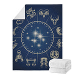 Zodiac Astrology Symbols Print Blanket
