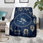 Zodiac Astrology Symbols Print Blanket