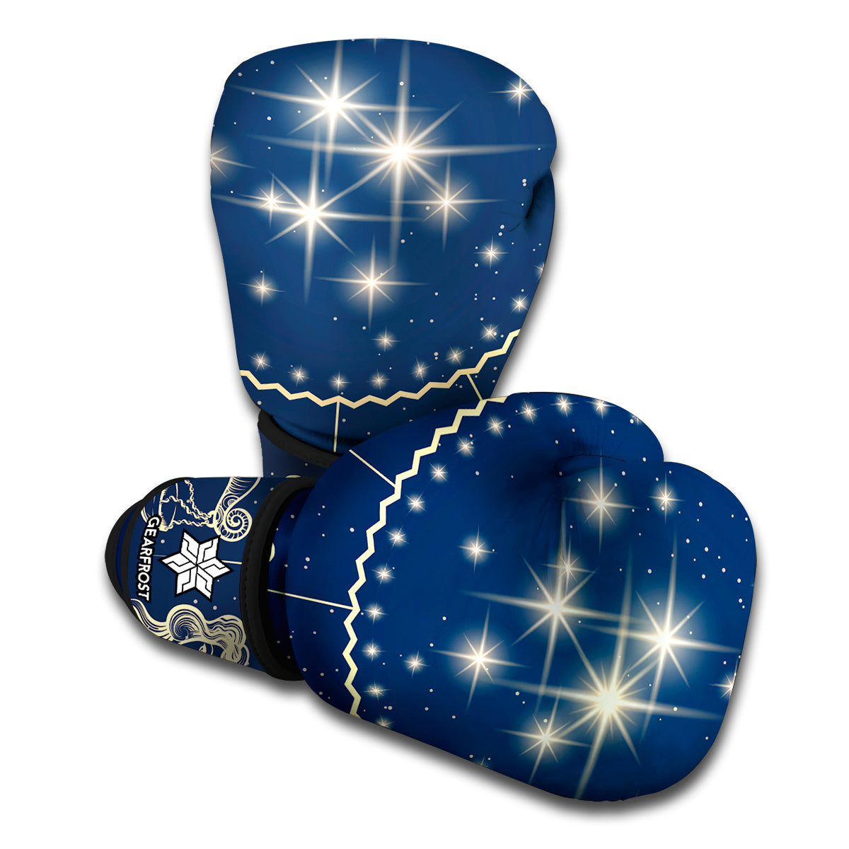 Zodiac Astrology Symbols Print Boxing Gloves