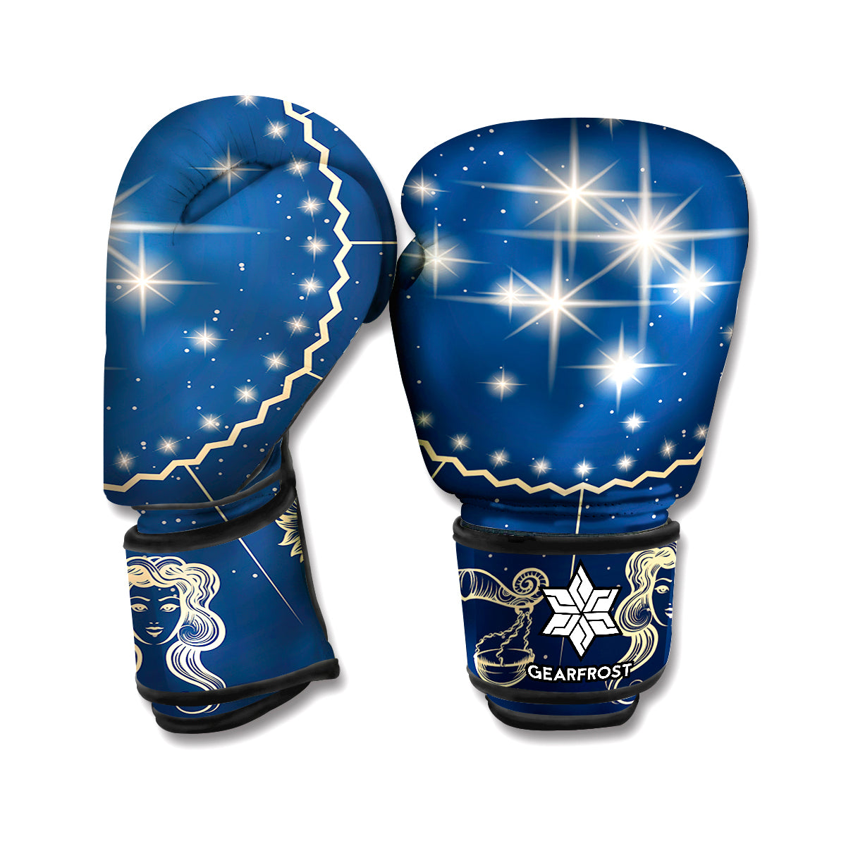 Zodiac Astrology Symbols Print Boxing Gloves