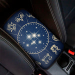 Zodiac Astrology Symbols Print Car Center Console Cover