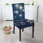 Zodiac Astrology Symbols Print Dining Chair Slipcover