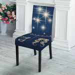 Zodiac Astrology Symbols Print Dining Chair Slipcover