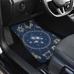 Zodiac Astrology Symbols Print Front and Back Car Floor Mats