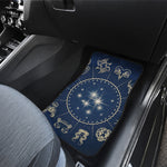 Zodiac Astrology Symbols Print Front and Back Car Floor Mats