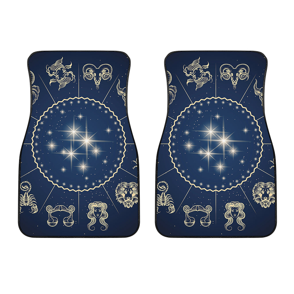 Zodiac Astrology Symbols Print Front Car Floor Mats