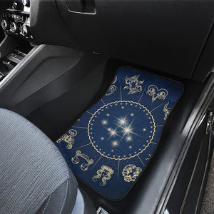 Zodiac Astrology Symbols Print Front Car Floor Mats