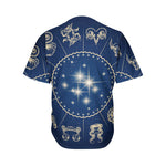 Zodiac Astrology Symbols Print Men's Baseball Jersey