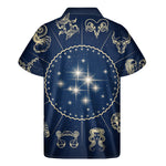 Zodiac Astrology Symbols Print Men's Short Sleeve Shirt