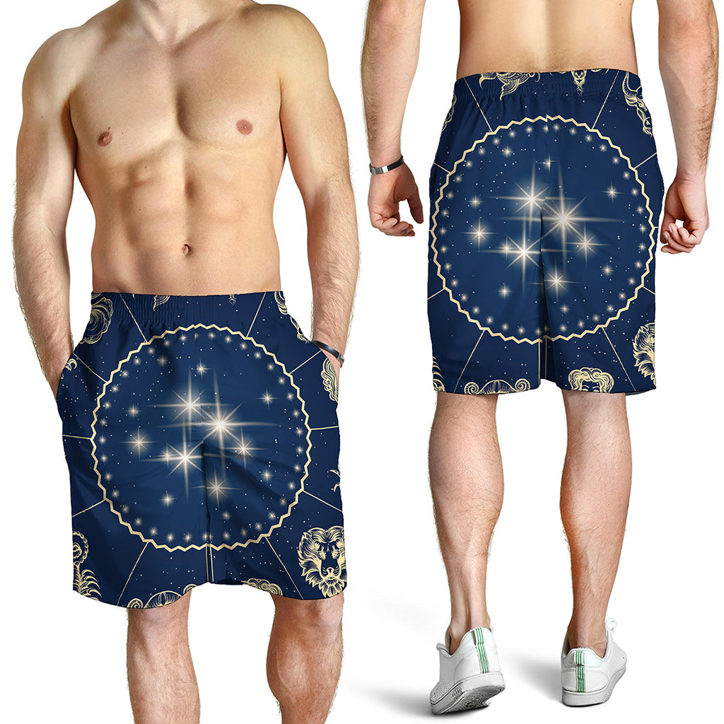 Zodiac Astrology Symbols Print Men's Shorts
