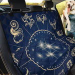 Zodiac Astrology Symbols Print Pet Car Back Seat Cover