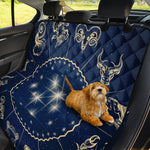 Zodiac Astrology Symbols Print Pet Car Back Seat Cover