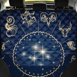 Zodiac Astrology Symbols Print Pet Car Back Seat Cover
