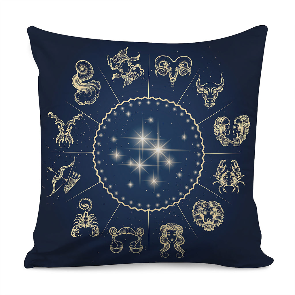 Zodiac Astrology Symbols Print Pillow Cover