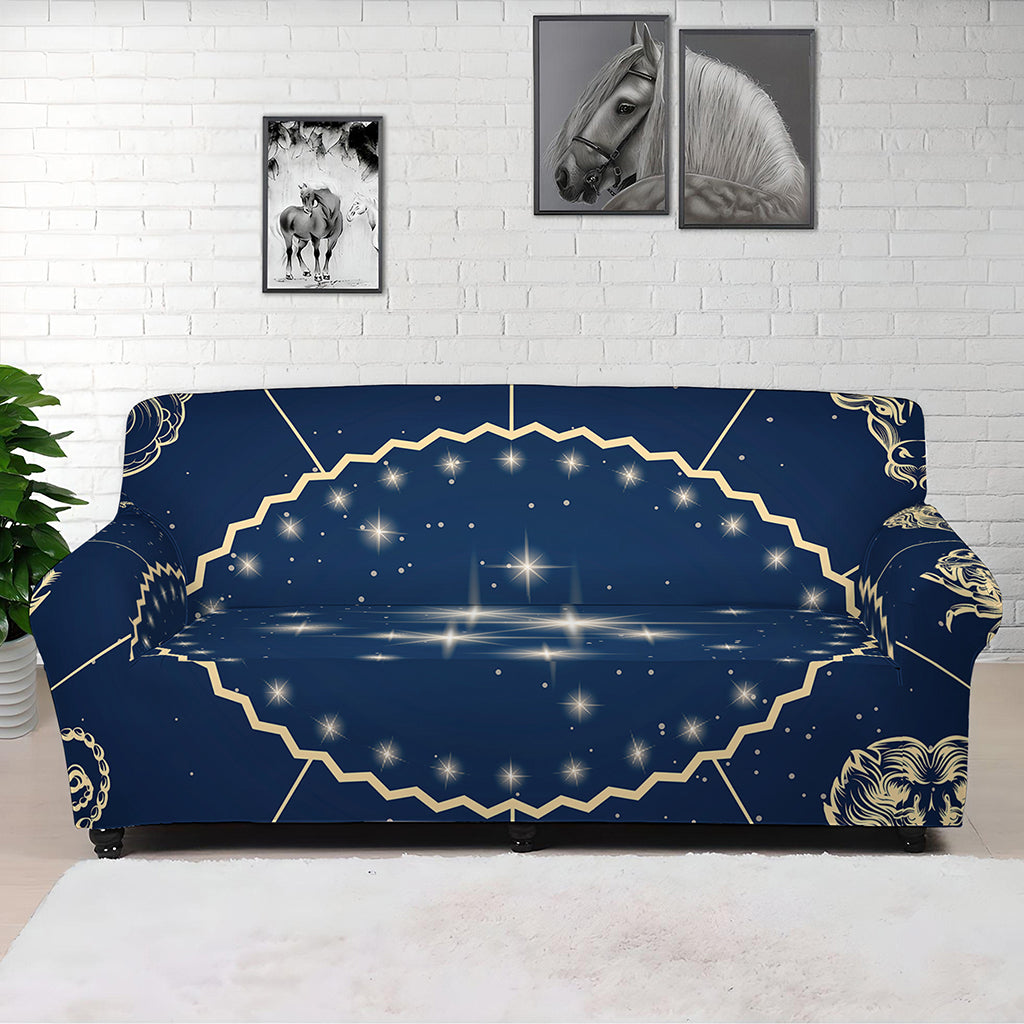 Zodiac Astrology Symbols Print Sofa Cover