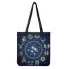 Zodiac Astrology Symbols Print Tote Bag