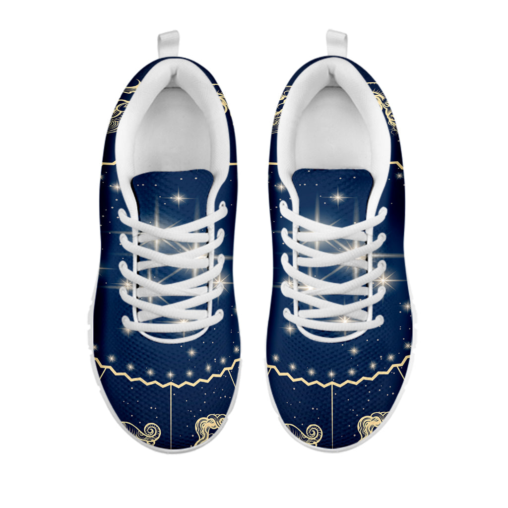 Zodiac Astrology Symbols Print White Sneakers