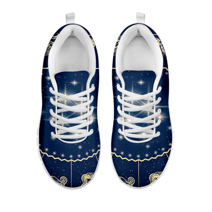 Zodiac Astrology Symbols Print White Sneakers