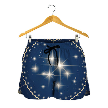 Zodiac Astrology Symbols Print Women's Shorts
