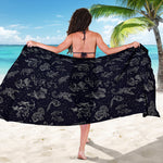 Zodiac Constellation Pattern Print Beach Sarong Wrap
