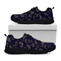 Zodiac Constellation Pattern Print Black Running Shoes
