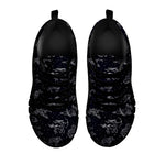 Zodiac Constellation Pattern Print Black Sneakers